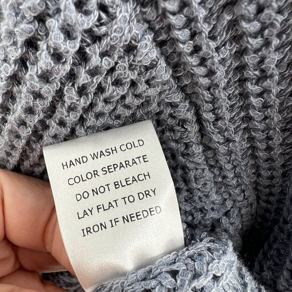 Le Lis V-Neck Knit Button-up Cardigan Sweater Blue Gray Size Small - Picture 10 of 12